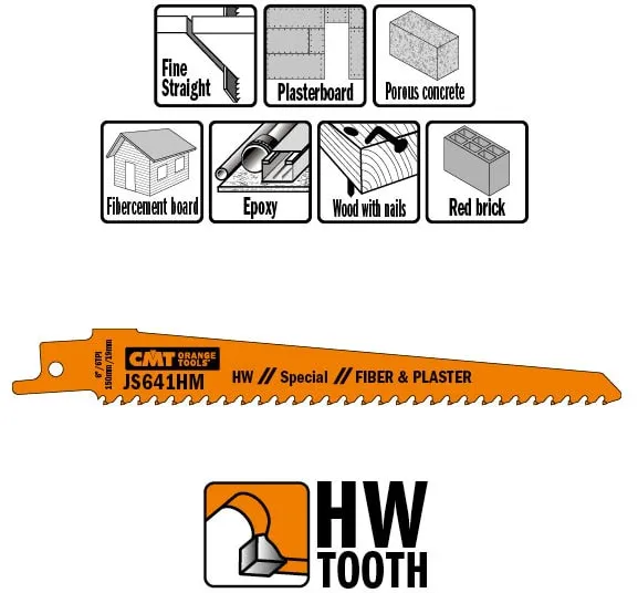 CMT Bajonettsågblad 150mm HM Spec