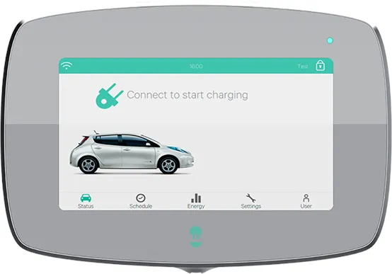 Wallbox Commander 2 laddstation med Wi-Fi, 22 kW, 5 meter, Typ 2, Vit